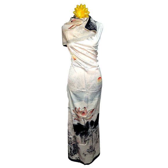 NWT Double-Sided Silk Scarf 27"x70" Long Rectangle Shawl Wrap 8695 - Picture 9 of 9